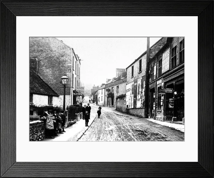Framed Print : West Street, Banwell, early 1900s Framed Print : West Street, Banwell, early 1900s