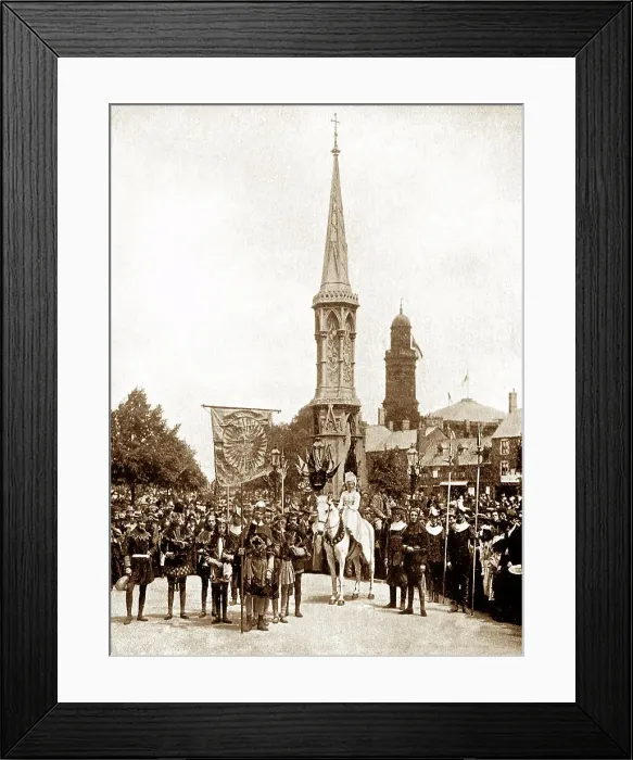 Framed Print : Banbury Cross Pageant, Banbury, early 1900s Framed Print : Banbury Cross Pageant, Banbury, early 1900s