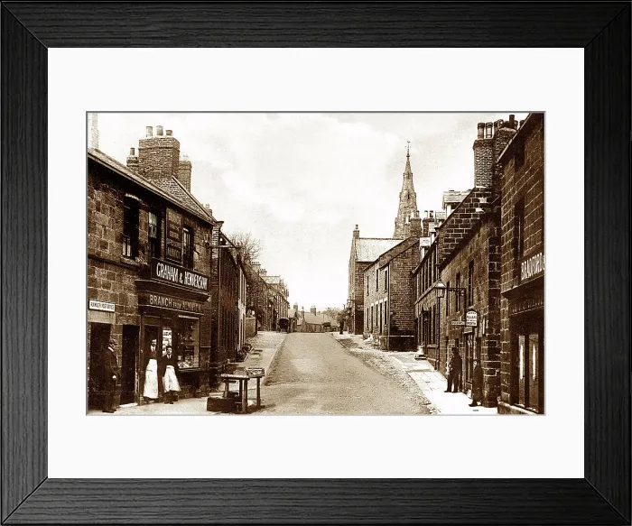 Framed Print : Alnmouth Main Street early 1900s Framed Print : Alnmouth Main Street early 1900s