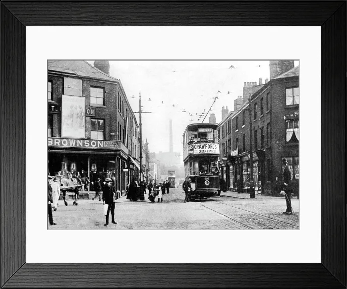 Framed Print : Old Square, Ashton under Lyne, early 1900s Framed Print : Old Square, Ashton under Lyne, early 1900s