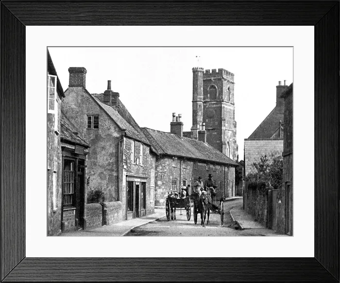 Framed Print : Abbotsbury Church early 1900s Framed Print : Abbotsbury Church early 1900s