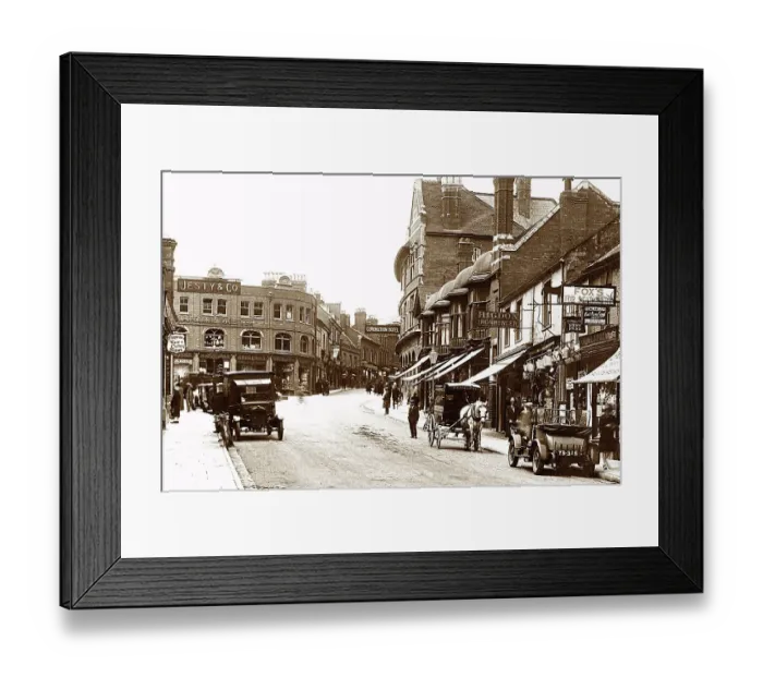 Framed Print : Middle Street, Yeovil, early 1900s Framed Print : Middle Street, Yeovil, early 1900s
