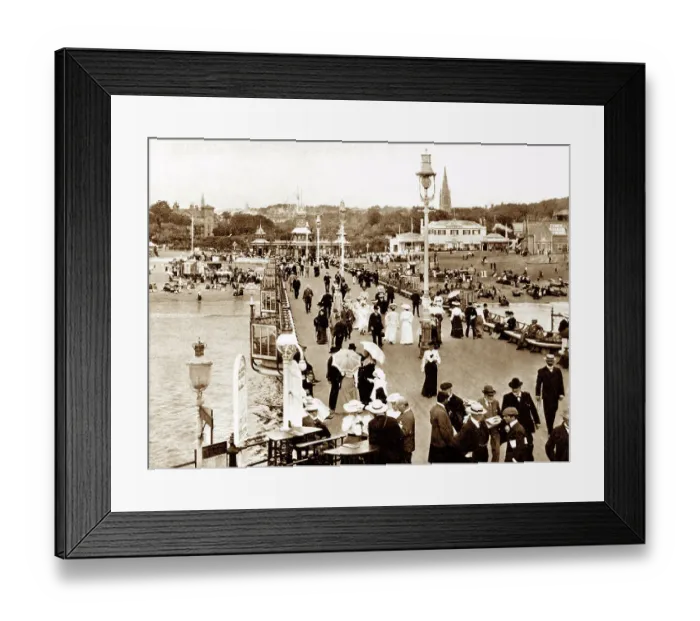 Framed Print : Bournemouth Pier early 1900s Framed Print : Bournemouth Pier early 1900s
