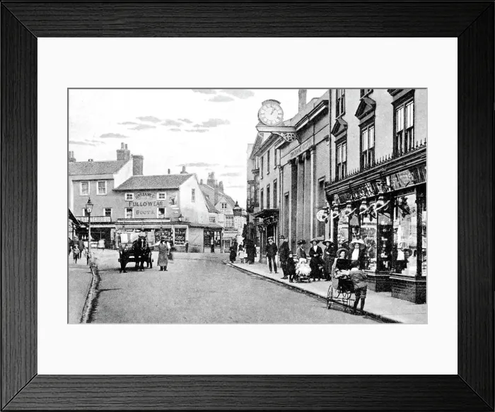 Framed Print : High Street, Braintree, early 1900s Framed Print : High Street, Braintree, early 1900s