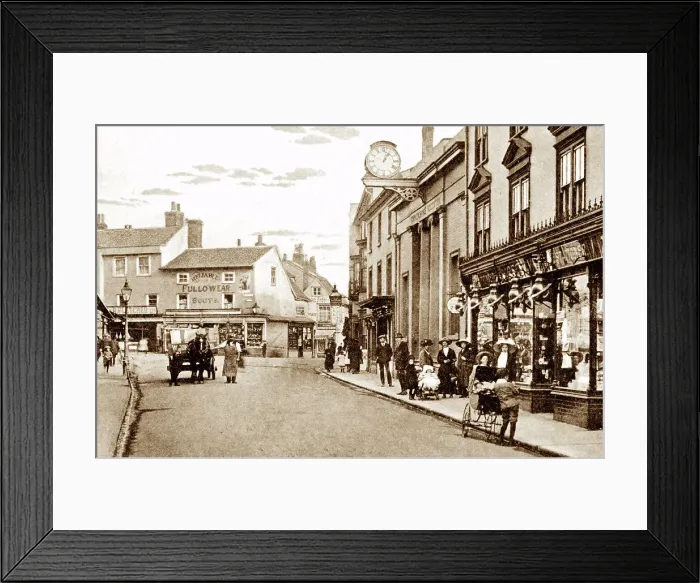 Framed Print : Braintree High Street early 1900s Framed Print : Braintree High Street early 1900s