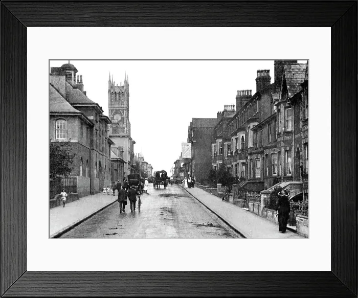Framed Print : Grosvenor Road, Aldershot, early 1900s Framed Print : Grosvenor Road, Aldershot, early 1900s