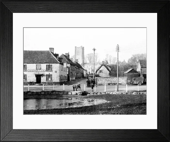 Framed Print : Aldbourne The Pond early 1900s Framed Print : Aldbourne The Pond early 1900s