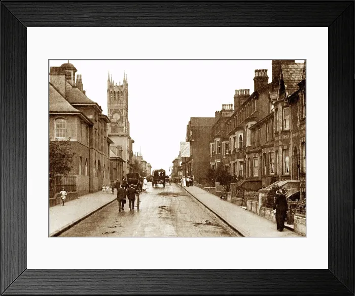 Framed Print : Aldershot Grosvenor Road early 1900s Framed Print : Aldershot Grosvenor Road early 1900s