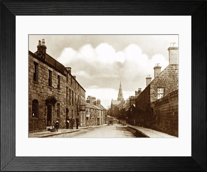Framed Print : Main Street, Alnmouth, early 1900s Framed Print : Main Street, Alnmouth, early 1900s