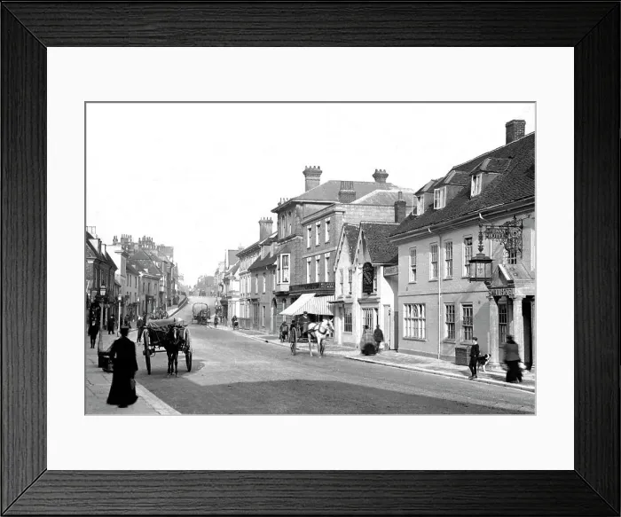 Framed Print : Alton High Street, Hampshire, early 1900s Framed Print : Alton High Street, Hampshire, early 1900s