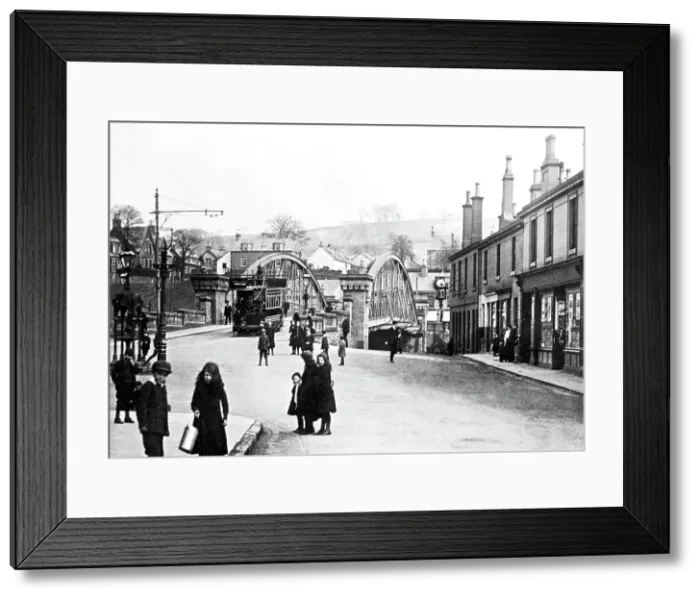 Framed Print : Alexandria Bonhill Bridge early 1900s Framed Print : Alexandria Bonhill Bridge early 1900s