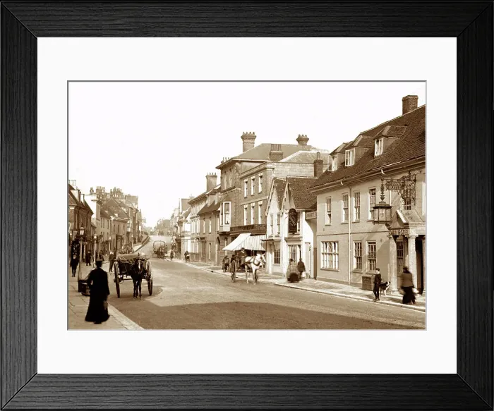 Framed Print : Alton High Street early 1900s Framed Print : Alton High Street early 1900s