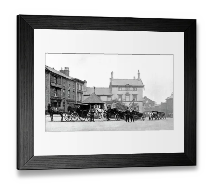 Framed Print : Altrincham Old Market Place early 1900s Framed Print : Altrincham Old Market Place early 1900s