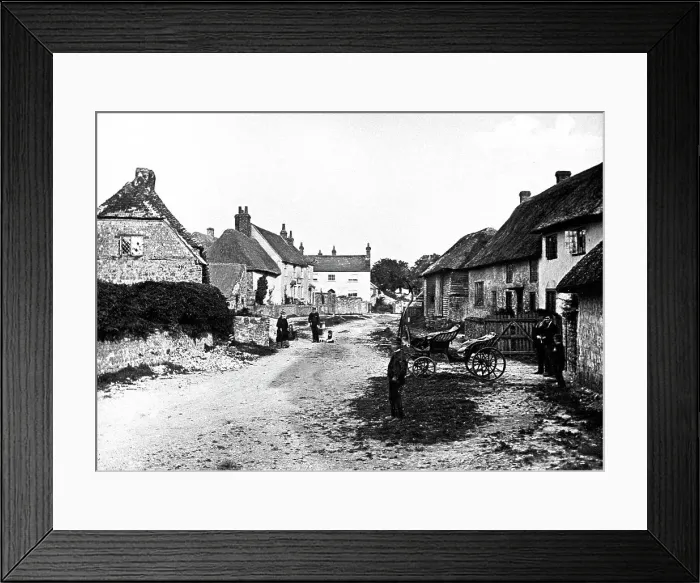 Framed Print : Amberley School Road early 1900s Framed Print : Amberley School Road early 1900s