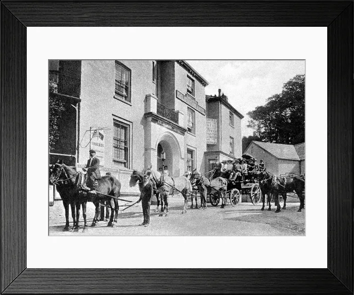Framed Print : Ambleside Coach to Kirkstone Pass early 1900s Framed Print : Ambleside Coach to Kirkstone Pass early 1900s