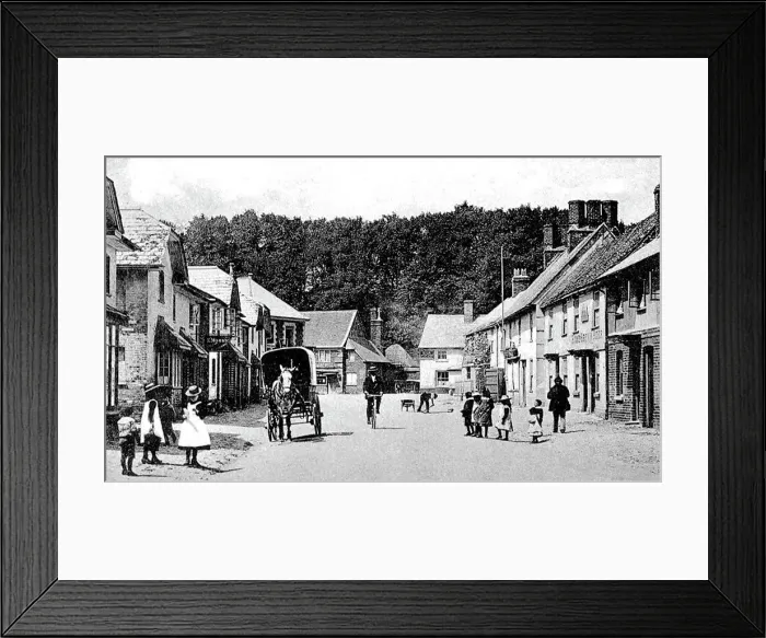 Framed Print : Amesbury Salisbury Street early 1900s Framed Print : Amesbury Salisbury Street early 1900s