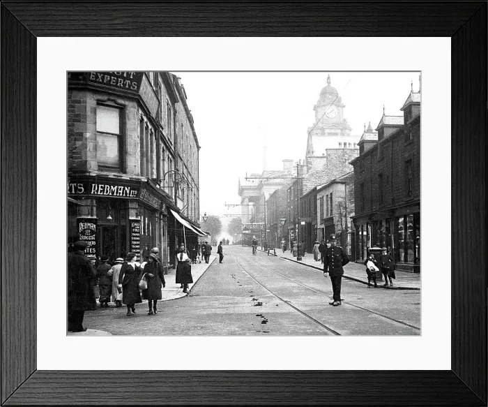 Framed Print : Lancaster Brock Street early 1900s Framed Print : Lancaster Brock Street early 1900s