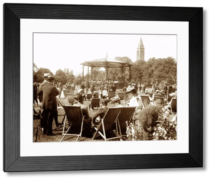 Framed Print : Leamington Spa Pump Gardens early 1900s Framed Print : Leamington Spa Pump Gardens early 1900s