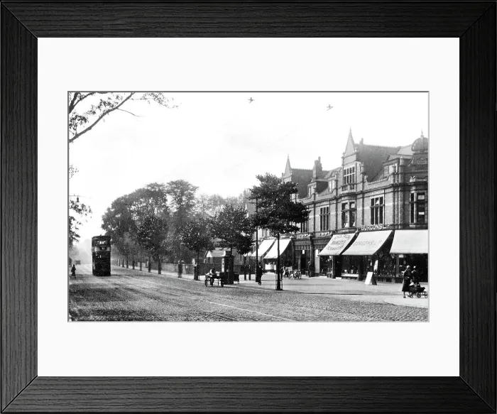 Framed Print : Fallowfield Wilmslow Road probably 1920s Framed Print : Fallowfield Wilmslow Road probably 1920s