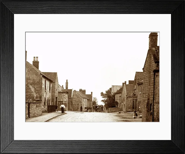 Framed Print : Laughton High Street early 1900s Framed Print : Laughton High Street early 1900s