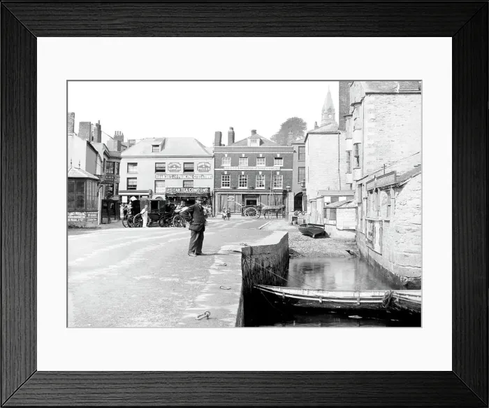Framed Print : Falmouth Market Strand early 1900s Framed Print : Falmouth Market Strand early 1900s
