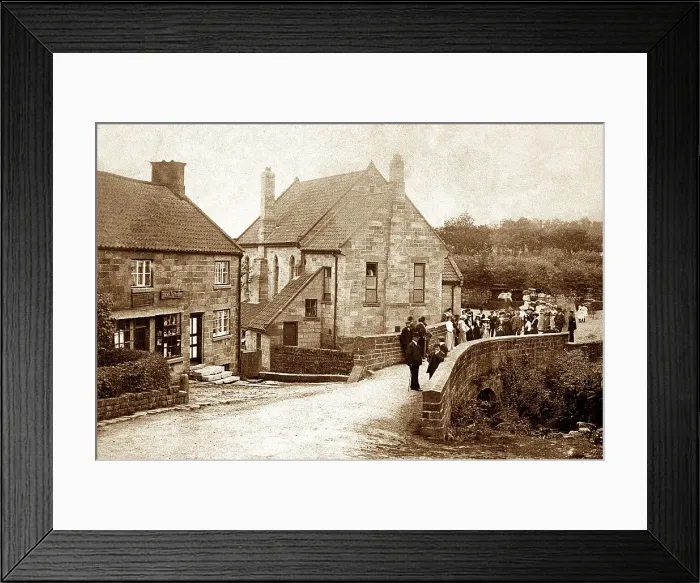 Framed Print : Low Mill, Farndale, early 1900s Framed Print : Low Mill, Farndale, early 1900s