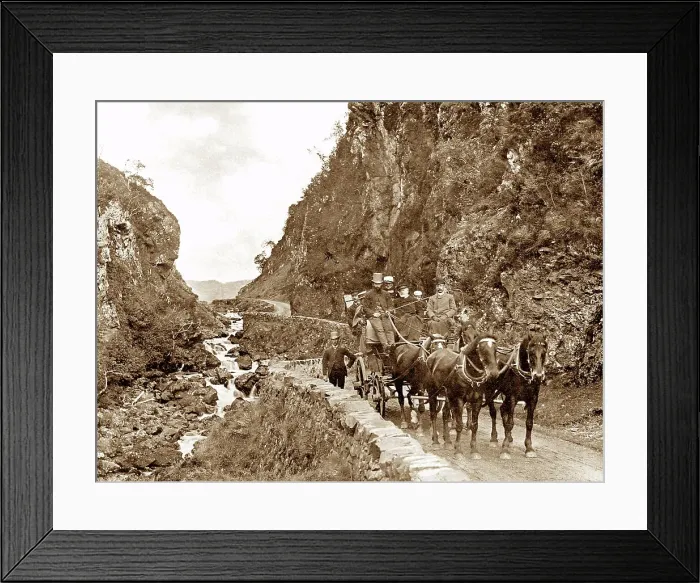 Framed Print : Pass of Melfort, Oban, Scotland, early 1900s Framed Print : Pass of Melfort, Oban, Scotland, early 1900s