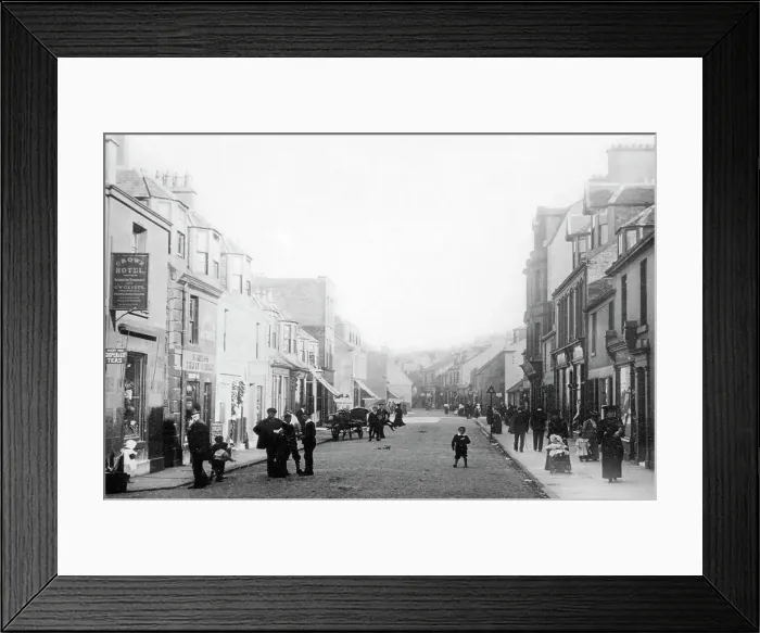 Framed Print : Saltcoats Dockhead Street early 1900s Framed Print : Saltcoats Dockhead Street early 1900s