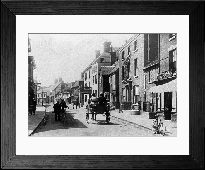 Framed Print : Uttoxeter Carter Street early 1900s Framed Print : Uttoxeter Carter Street early 1900s