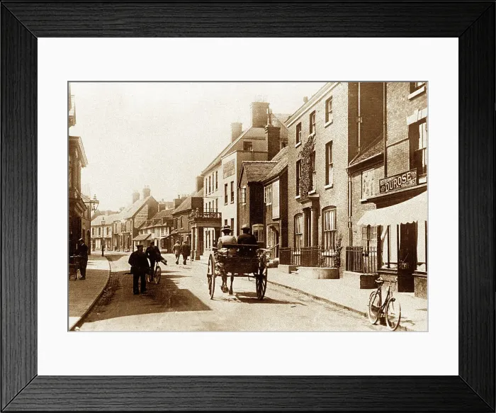 Framed Print : Carter Street, Uttoxeter, early 1900s Framed Print : Carter Street, Uttoxeter, early 1900s