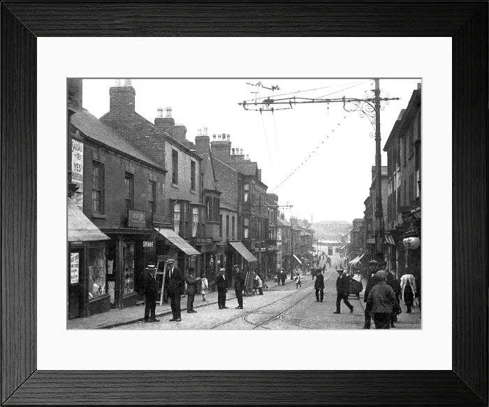 Framed Print : Ilkeston Bath Street early 1900s Framed Print : Ilkeston Bath Street early 1900s