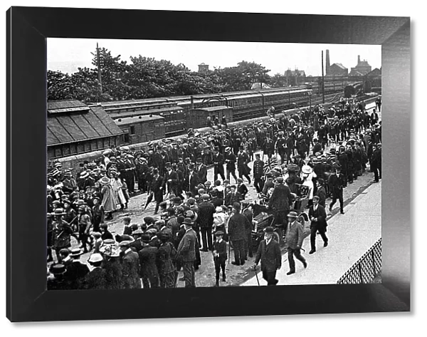 Ilkley Railway Station, Coronation celebration in 1911
