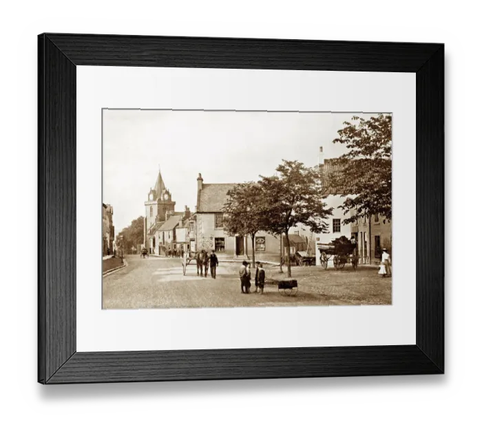 Framed Print : Inverkeithing High Street, Scotland, early 1900s Framed Print : Inverkeithing High Street, Scotland, early 1900s