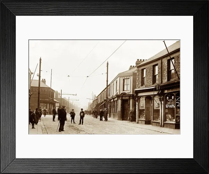 Framed Print : Western Road, Jarrow, early 1900s Framed Print : Western Road, Jarrow, early 1900s