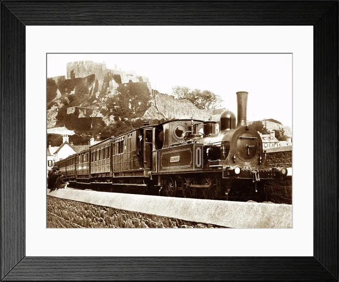 Framed Print : Jersey Railway Engine Calvados early 1900s Framed Print : Jersey Railway Engine Calvados early 1900s