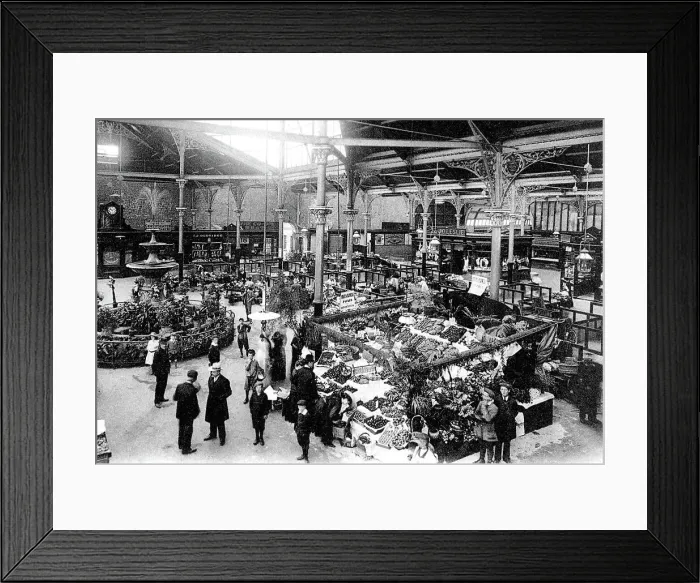 Framed Print : Jersey St. Helier New Market early 1900s Framed Print : Jersey St. Helier New Market early 1900s
