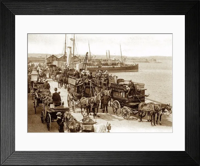 Framed Print : Jersey St. Helier Harbour early 1900s Framed Print : Jersey St. Helier Harbour early 1900s