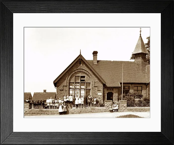 Framed Print : Barnburgh School, mexborough, early 1900s Framed Print : Barnburgh School, mexborough, early 1900s