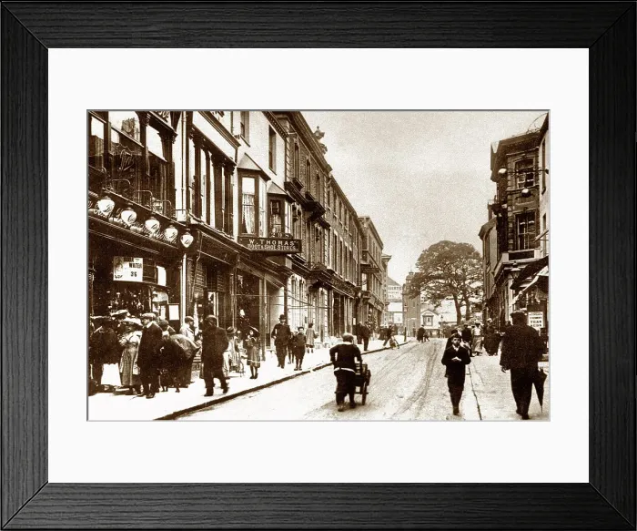 Framed Print : Bangor High Street, early 1900s Framed Print : Bangor High Street, early 1900s