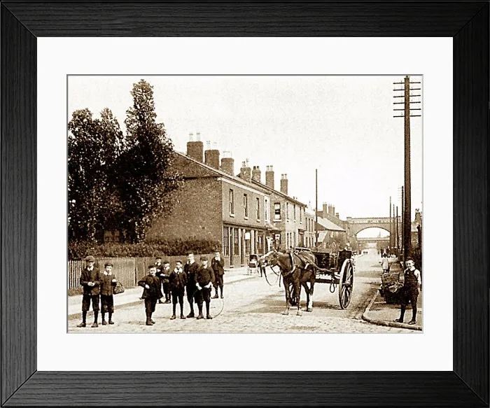 Framed Print : Cadishead Liverpool Road early 1900s