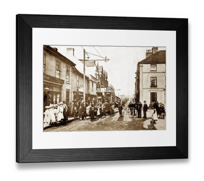 Framed Print : Trelowarren Street, Camborne, early 1900s Framed Print : Trelowarren Street, Camborne, early 1900s