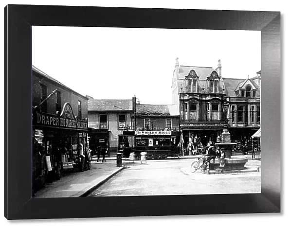 Commercial Square, Camborne, early 1900s