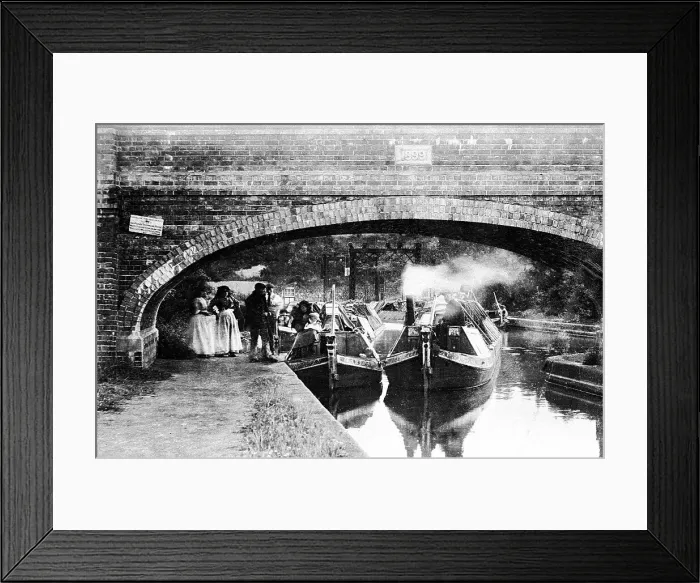Framed Print : Foxton Locks, Market Harborough, early 1900s Framed Print : Foxton Locks, Market Harborough, early 1900s