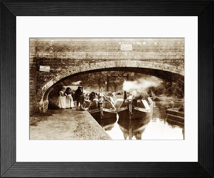 Framed Print : Market Harborough Foxton Locks early 1900s Framed Print : Market Harborough Foxton Locks early 1900s