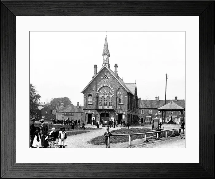 Framed Print : Easingwold Town Hall early 1900s Framed Print : Easingwold Town Hall early 1900s