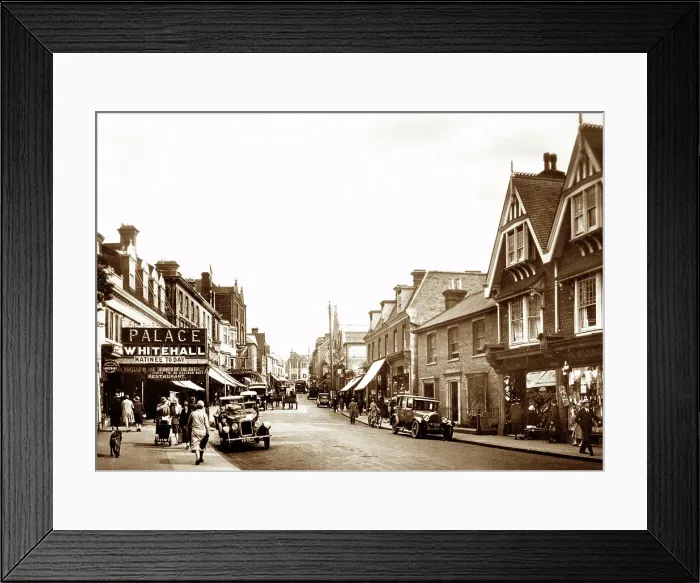 Framed Print : London Road, East Grinstead, possibly 1930s Framed Print : London Road, East Grinstead, possibly 1930s