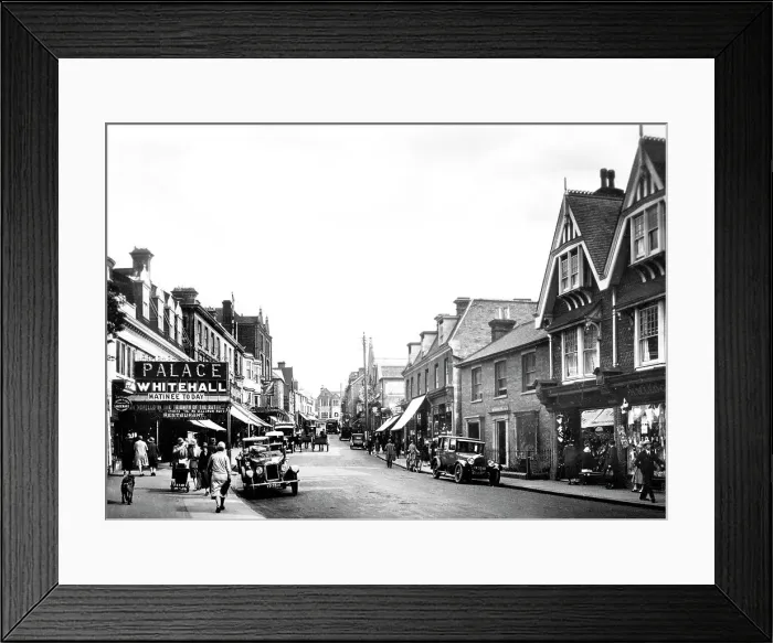 Framed Print : East Grinstead London Road probably 1920s Framed Print : East Grinstead London Road probably 1920s