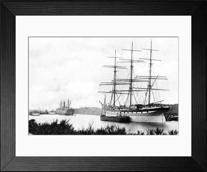 Framed Print : Eastham Manchester Ship Canal early 1900s Framed Print : Eastham Manchester Ship Canal early 1900s
