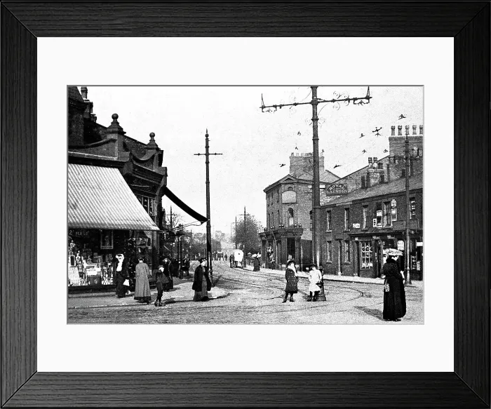 Framed Print : Eccles Gilda Brook Road early 1900s Framed Print : Eccles Gilda Brook Road early 1900s
