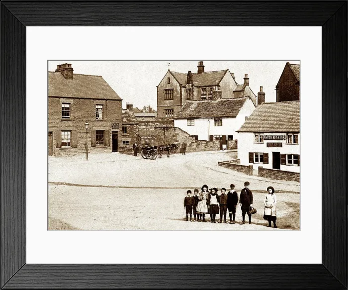 Framed Print : Stocks Hill, Ecclesfield, early 1900s Framed Print : Stocks Hill, Ecclesfield, early 1900s
